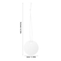 100Pcs Elastic Cord Gift Tags Circular Paper Price Tags with String for Jewelry Necklace Clothing Merchandise Hanging Labeling
