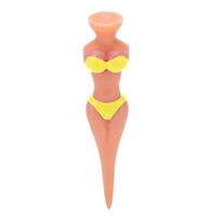 Sexy Attractive Ball Holder Lady Model Outdoor Golf  Accessories Golf Tees Golf Training Clubs Tee geltona