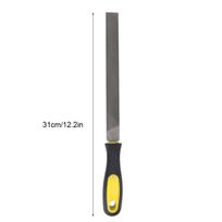 8in Flat Mill Steel File Grinding Blade with Handle Sharpening Shaping Tool for MetalFine Teeth