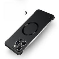 Applicable To IPhone16proMax Frameless Magnetic Suction Phone Case Apple 15 Matte Refined Hole 14 Anti-fall Protection Case iPhone16 juoda