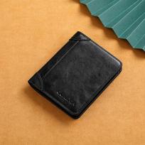 RFID Men Wallet PU Leather Slim Money Clip Short Wallets Thin ID Credit Purse Card Holder Minimalist Men's Money Bag juoda