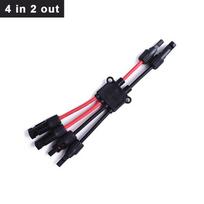 2 To 4/6/8 Y Branch P Solar Connectors for Solar Panels,Tool-Free Connectors 10awg, Solar Panel Splitter,for Boat and RV