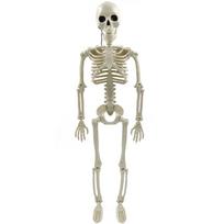 Halloween Horror Skeleton Statue Movable/Posable Joints Decorative Skull Sculpture Full Size for Yard Garden Patio Haunted House 40CM balta