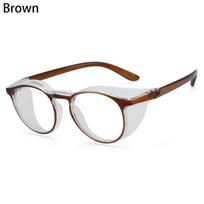 UV400 Protection Safety Glasses Anti-fog Blue Light Blocking Glasses Anti Pollen Goggles Brown