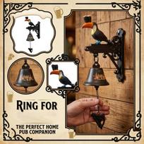 Beer Guinness Big Mouth Bird Doorbell Wall Hanging Bell One Size