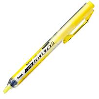 Pentel Handy Line 10 Pens Highlighter, Knock-Style S, SXNS15-G, Yellow,