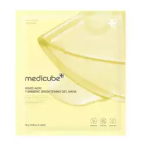 MEDICUBE Kojic Acid Turmeric Brightening Gel Mask – skaistinamoji ir pigmentines dėmes šviesinanti gelinė veido kaukė, 1vnt