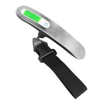 High Precision 50kg Stainless Steel Handheld Luggage and Fishing Scale 150*30*40mm juoda
