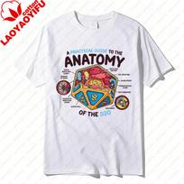 Anatomy of The D20 DM DND Dungeons Master Meme Funny Gift TShirt Unisex Women Creative Novelty Unique Pattern Tees Cotton Tops Gift S