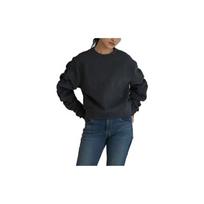 Levis Solid Color Long Sleeve Crew Neck Sweatshirt Women tops Black 17646-0002 S