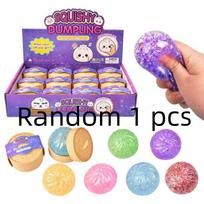 Mini Squishy Dumplings with Steamer Squeeze Toys Set Fidget Sensory Toy For Adults Stress-relieving Toys