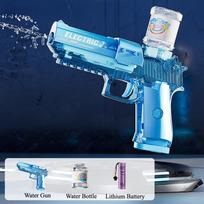 Fast Mode Electric Water Gun Ice Explosion Effect Summer Outdoor Swimming Pool Toy for Kids Boys Birthday Gift