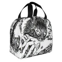 My Cute Cat Tomie Junji Ito Horror Manga Insulated Lunch Bag Leakproof Cooler Bag Lunch Box Tote School Outdoor Food Storage Bag 22x20x10cm