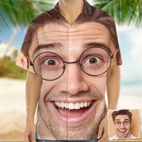 Hawaii Custom Avatar Design 3D Printed Shirts For Men Women Funny Birthday Gift DIY Photo Blouses Women Couple Top Shirt Animal S