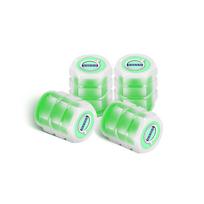 For Volvo RDESIGN XC70 C80 S60 D5 T6 T8 S70 V70 V90 D9 4Pcs Car Tire Valve Caps Fluorescent Luminous Valve Stem Covers Valve Cap (as the picture,4PCS)