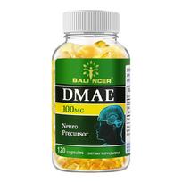 DMAE (Kaip Dimetilaminoetanolio bitartratas) 100 mg maisto papildas, 120 minkštųjų kapsulių buteliuke 120 Capsules