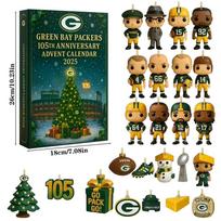 Green Bay Packers Metinių Advento Kalendorius Akrilinė Kalėdinė Dekoracija Dovana Sporto Gerbėjams