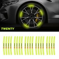 Diamond Grade Reflective Wheel Hub Sticker Decals Decoration For Lexus F SPORT LBX NX RX 350h 450h ES UX 300e GS GX IS LS LX CT