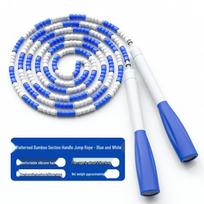 Silicone Anti-Slip Bamboo Jump Rope with Pattern for Student and Adult Training