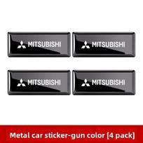 4 vnt. Automobilio Metalinis Logotipas Kėbulo Dekoravimo Lipdukai Mitsubishi Outlander Lancer ASX Eclipse Pajero Delica EVO Triton Attrage