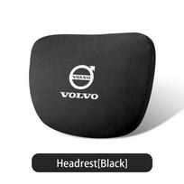 Automobilio galvos atramos kaklo atrama Sėdynės juosmens pagalvėlė Minkšta kaklo pagalvė Volvo XC40 XC60 XC70 XC90 C30 C70 S60 S90 V40 V50 V60 V90 T5 juoda