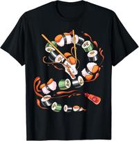Sushi Dragon Roll Japanese Food Kawaii Dragon Anime Sushi Gift Unisex TShirt Casual Cotton Graphic T Shirts Streetwear S