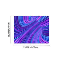 1pc Vibrant 3D Swirl Illusion Doormat - Machine Washable, PVC Backed Polyester, Rectangular Floor Mat for Living Room, Bedroom, Kitchen - Ey 40x60cm