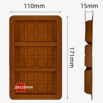 3-in-1 Silicone Chocolate Bar Mold Dubai Luxury Candy Bar Break Apart Molds for Baking DIY Gifts Professional Dessert Making
