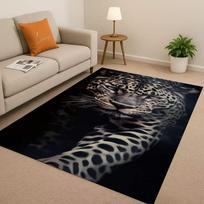 3D Cheetah Leopard Beast living Room Non-Slip Area Rug Soft Carpet for Bedroom Playroom and Sofa ,Easy Clean Home Decor Doormat 40x60cm( 15x23in )