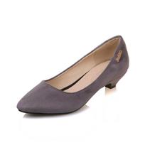 Women's high-heeled single shoes retro carved thick heel large size lace-up low-top shoes 36 pilka