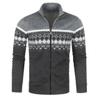 Vyriški rudens žieminiai megztiniai Striukė Megztiniai Paltai Šilti laisvalaikio megztiniai Vyriški Slim Fit viršutiniai drabužiai Žieminiai megztiniai 3XL Yasheng S tamsiai pilka spalva
