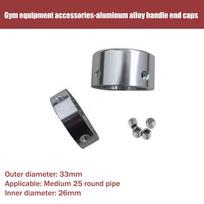 2Pcs Silver Aluminum Alloy Barbell Collars Clamps Professional Grade Barbell Clips Strong Hold Handle End Cover For Home Gym