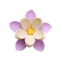 Food Clips for Food Storage Portable Snack Sealer for Restaurant Bakery Home Refrigerator Stickers Flower Shape Food Clips violetinė