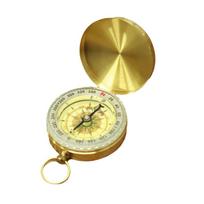 Pocket Watch Pure Copper Pocket Compass Waterproof Luminous Navigation Compass Retro Design Portable Copper Compass Hiking auksas
