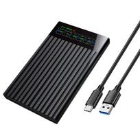 HDD SSD dėklas 2,5 colio SATA į USB3.1 HDD korpusas 6Gbps maks. išorinis SATA HDD korpusas kietojo disko dėžutės adapteris kompiuteriui