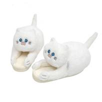 Designer Hug Cat Home Slippers Funny Fuzzy Shoes Slides Ladies Indoor Cuddly Slippers Cute Cat Slippers Black White Cut 2024 New One Size balta