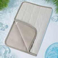 Breathable Mesh Cooling Pad for Cats and Dogs - Summer Ice Slippery Fabric, Rectangular Pet Bed To Keep Pets Cool and Comfortable, Dog Cooling Pad 40*30 pilka