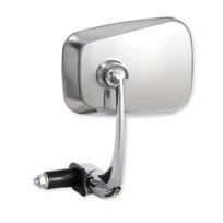 Tanax Napoleon NB-001 Barren Mirror, Stainless Steel (Silver), Motorcycle Mirror, Bar End Mounting, Left One Size sidabras