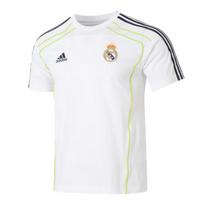 adidas Real Madrid Football Casual Striped T-Shirt Men's White JF2591 XL