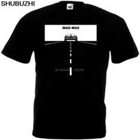 Mad Max I v12 Tshirt black movie poster all sizes S5XL Summer Short Sleeves Cotton Fashiont Shirt High Quality sbz6170 S
