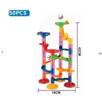 Marble Run Race Track Building Blocks Kids 3D Maze Ball Roll Toy DIY Marble Run Race Coaster Set 80105109133pc Christmas Gift