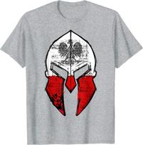 Polska Sparta Helmet Polish Eagle Poland Unisex TShirt Short Sleeve Casual Cotton ONeck Summer Shirt Size S3XL S