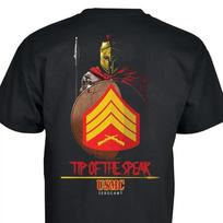 Spartan Warrior Shield Marine Corps Tip of The Spear Rank TShirt 100 Cotton ONeck Short Sleeve Casual Unisexs Tshirt Size S3XL S