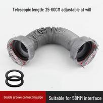 Kitchen Sink Double-Head Retractable Drain Pipe Set