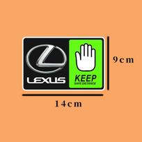 Suitable for Lexus emblem ES300 IS300 IS350 ES250 ES350 IS250 CT200H GS350 NX200 keep distance car waterproof sticker žalia