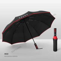 For Volvo XC40 XC60 XC70 XC90 S40 S60 S80 S90 V40 V50 V60 V70 V90 C30 C70 Car Umbrella Automatic Folding UV Sunshade Accessories raudona