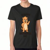 Happy Friday Burger Women's Cotton T Shirt, Pure Cotton Premium Print, Durable, Casual And Fashionable, Funny Foodie Tee For Weekend Vibes, Enjoy Happ S įvairiaspalvis