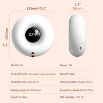 280ml 3W Hand Sanitizer Liquid Fast Foaming Wall Mounted Bathroom Accessories Touchless Automatic Sensor Foam Soap Dispenser