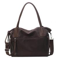 Casual Commuting Shoulder Bag Large Capacity Hand Luggage Bag Fashion Handbag  Outdoor kava