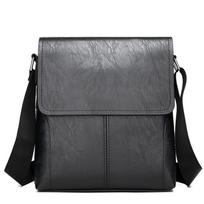 Sling PU Leather Men's Shoulder Bags Big Capacity Square Crossbody Bags Portable Small Essentials Phone Pouch Fashion Accessory juoda